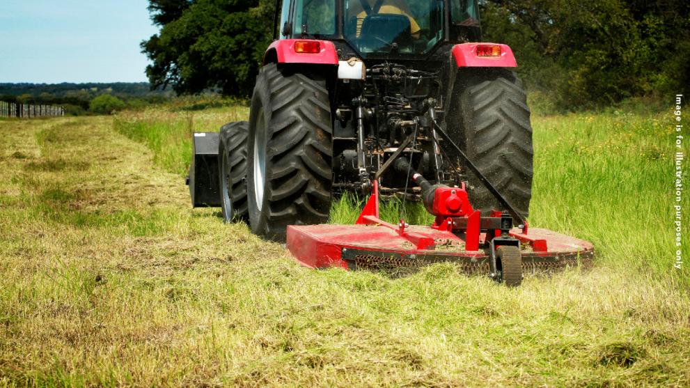 tractor, grass mower