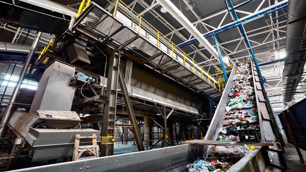 waste-sorting plant